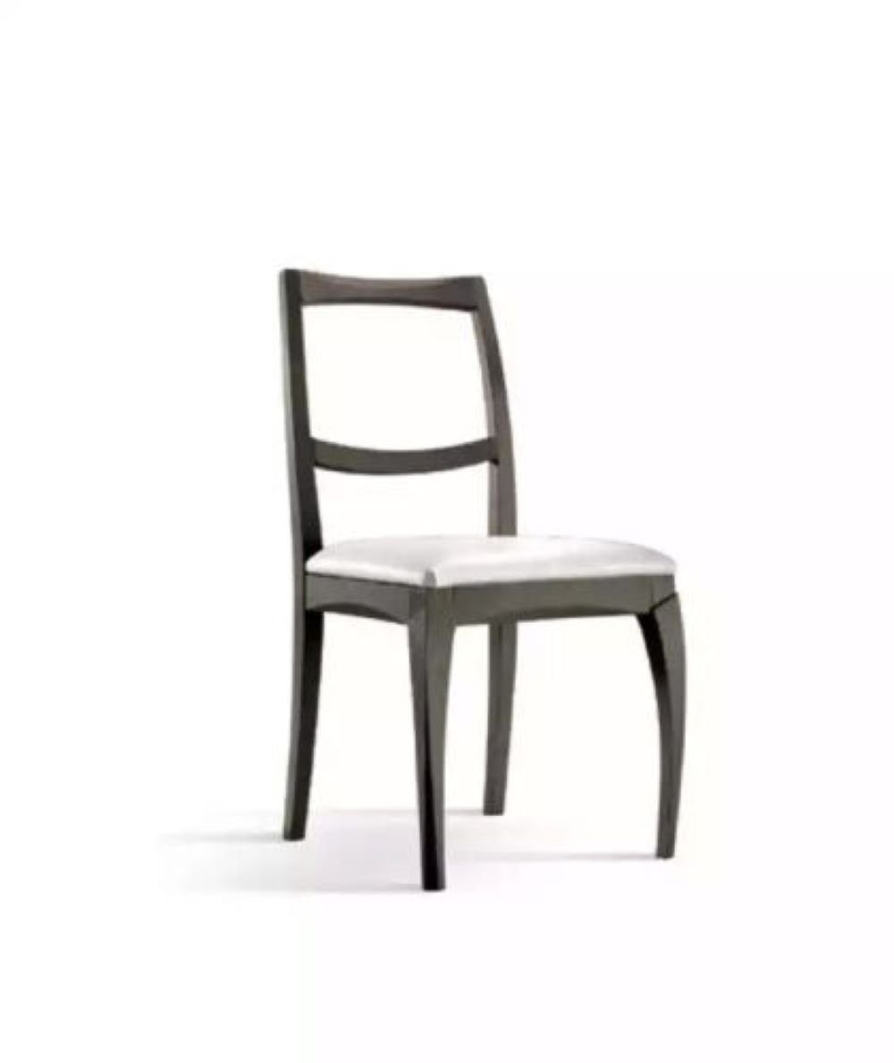 JVmoebel Stuhl Esszimmerstühle Modern, grau Holz Made aus Küchenstuhl Wohnzimmerstuhl in Italy