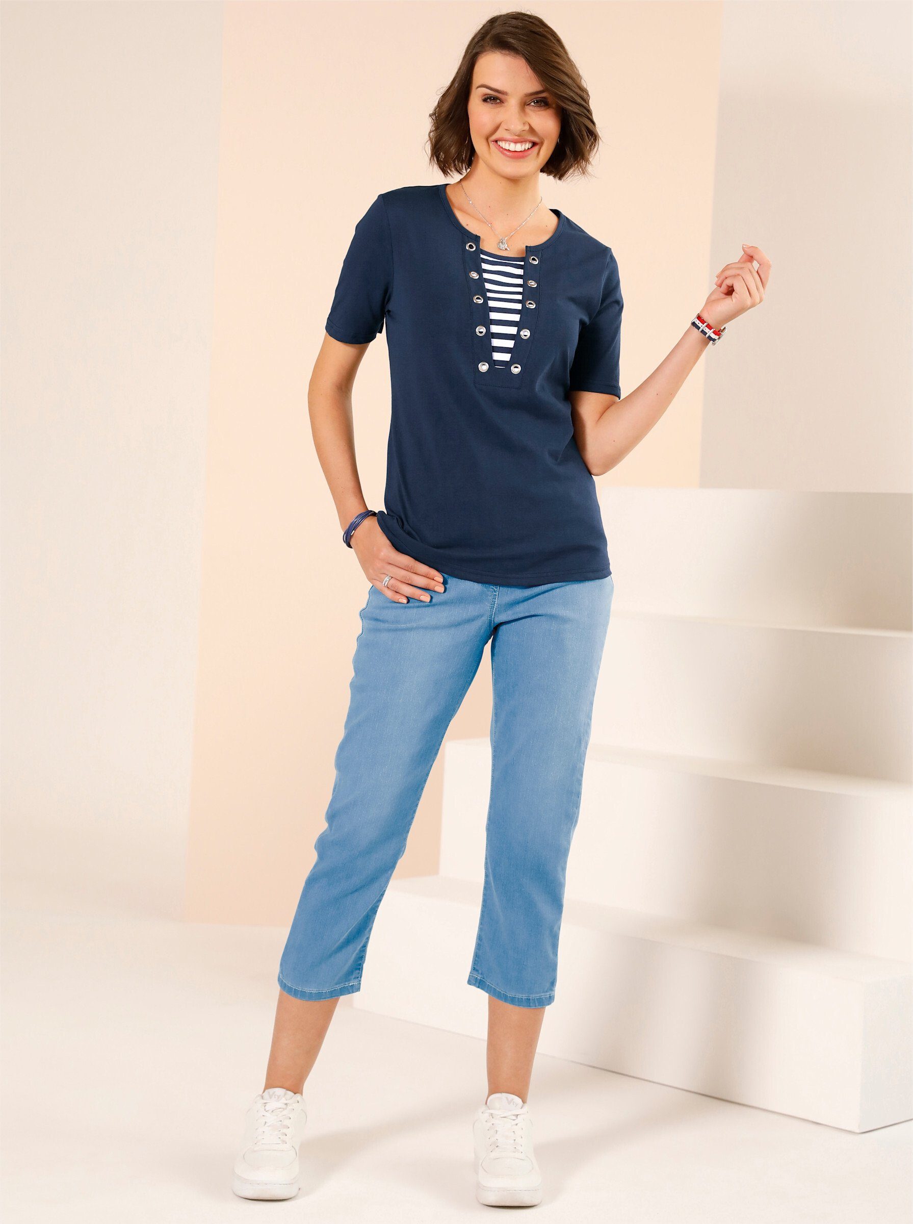 Sieh an! Jeansshorts 7/8-Jeans günstig online kaufen