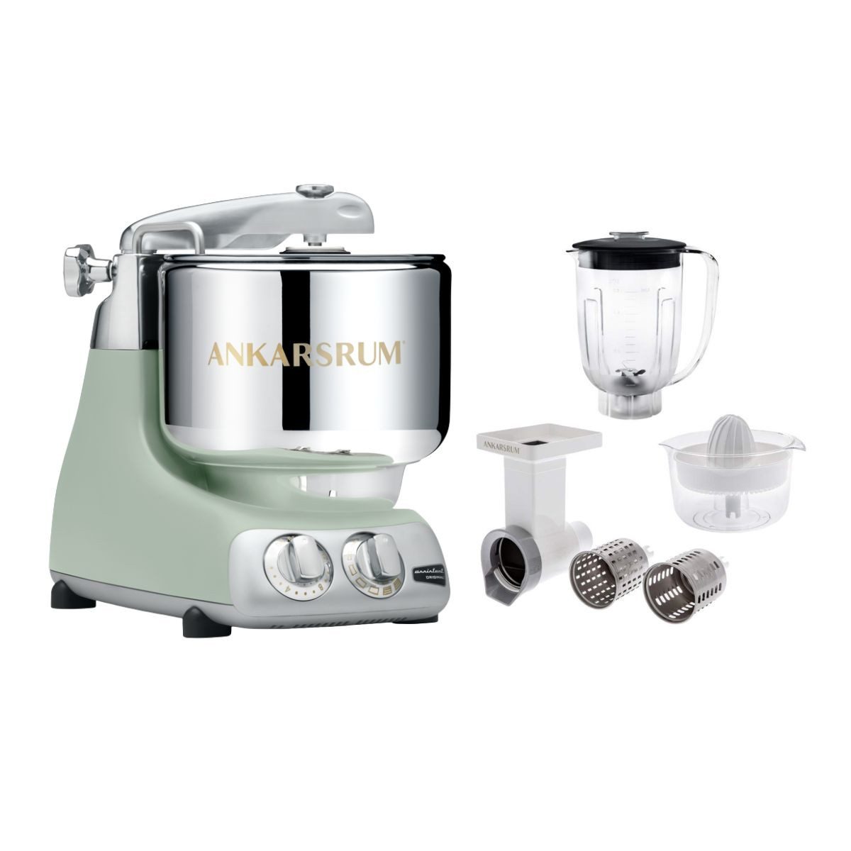 ANKARSRUM Küchenmaschine Ankarsrum Paket Beginnerset mit Go Green Zubehörset