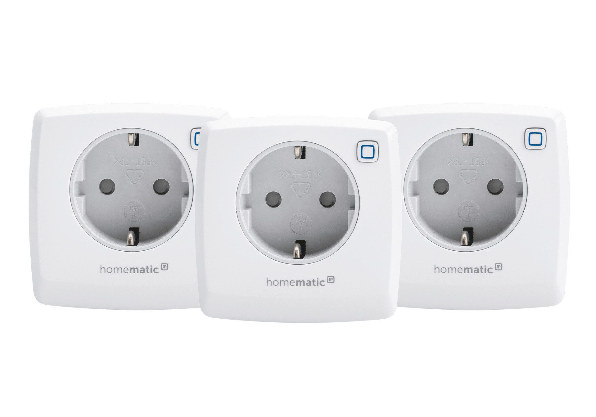 Homematic IP Funksteckdose IP Schaltsteckdose 3er Set, max. 3000 W, 3-St.