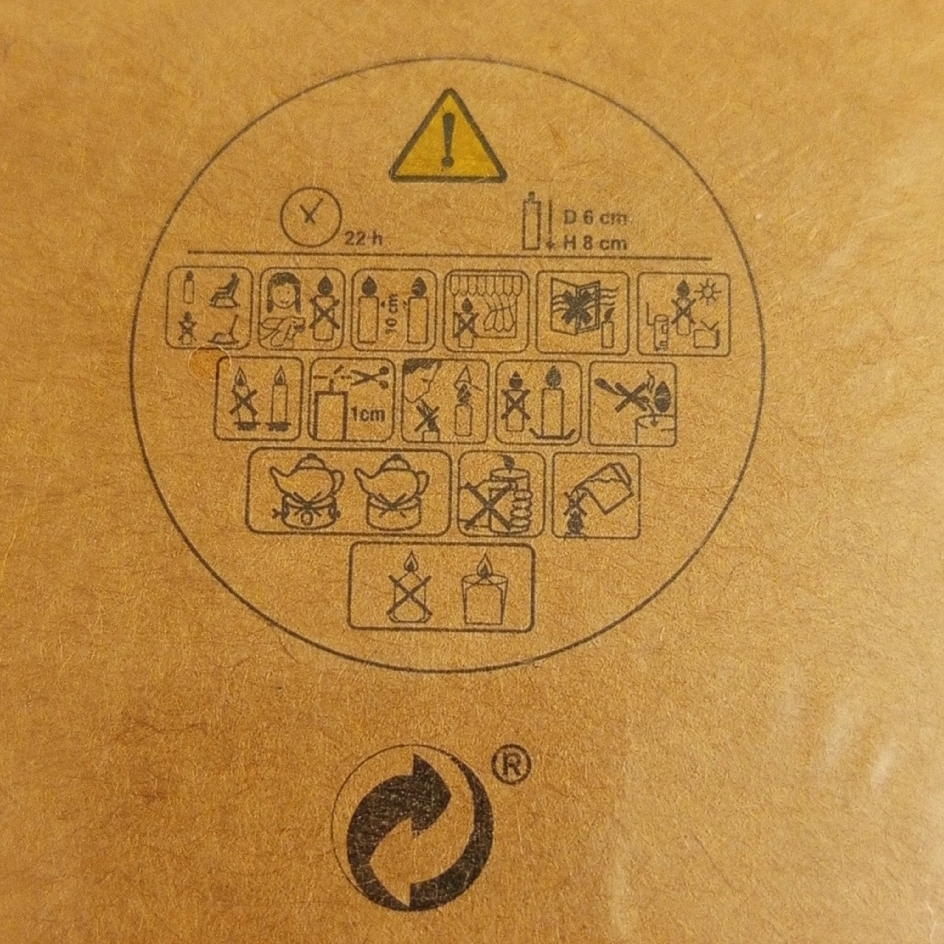 Out of the Blue Stumpenkerze Happy Birthday Kerze