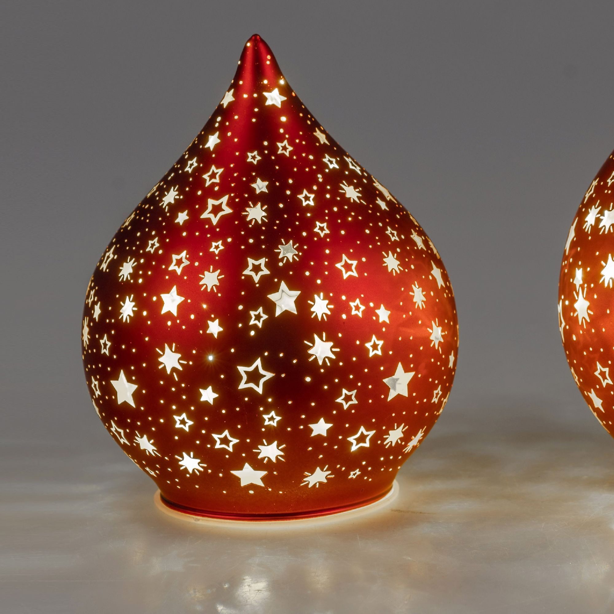 formano Dekofigur Red Stars, Mit Timerfunktion, Rot, Motiv: Sterne günstig online kaufen