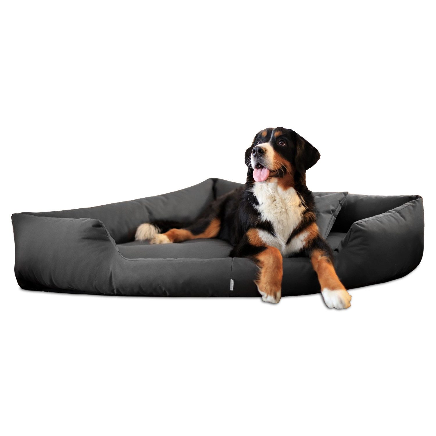 tierlando® Tierbett TRIVIA, Orthopädisches Eckhundebett Polyester Hundebett Dreieckbett, Platzsparend, Robust, Pflegeleicht