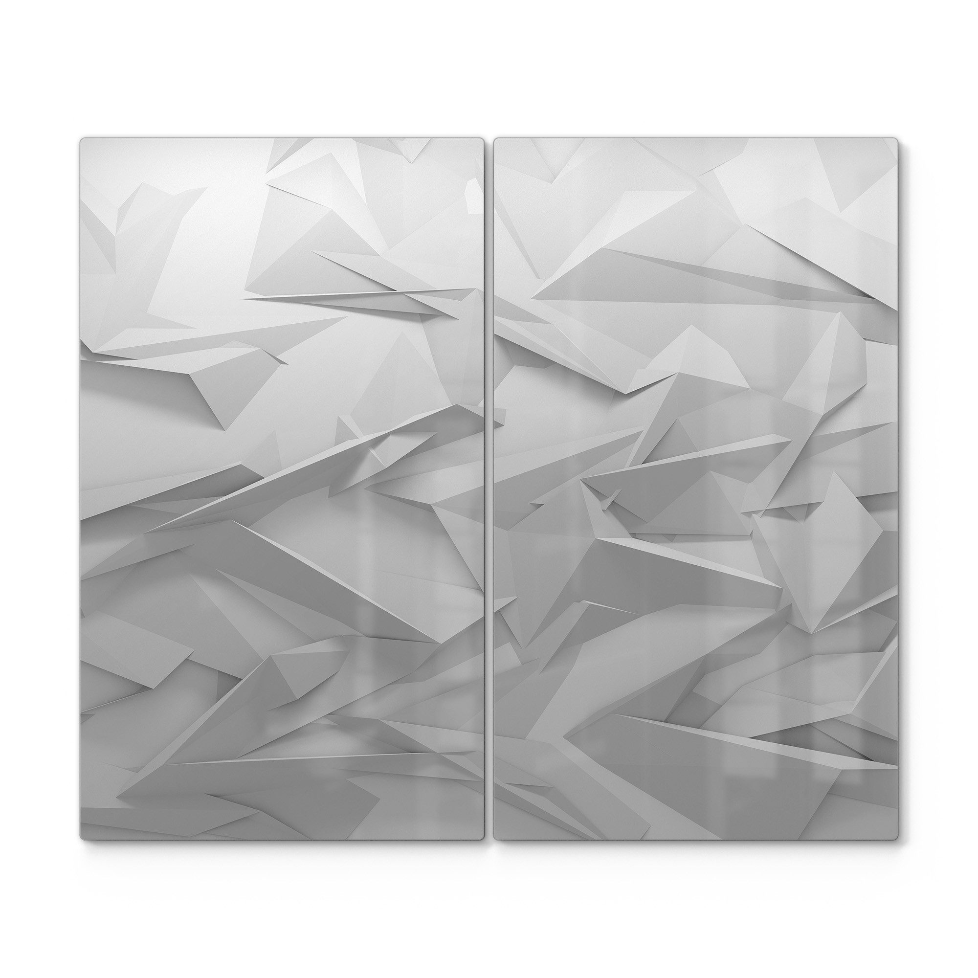 Herdblende-/Abdeckplatte 'Geometrische Eleganz'