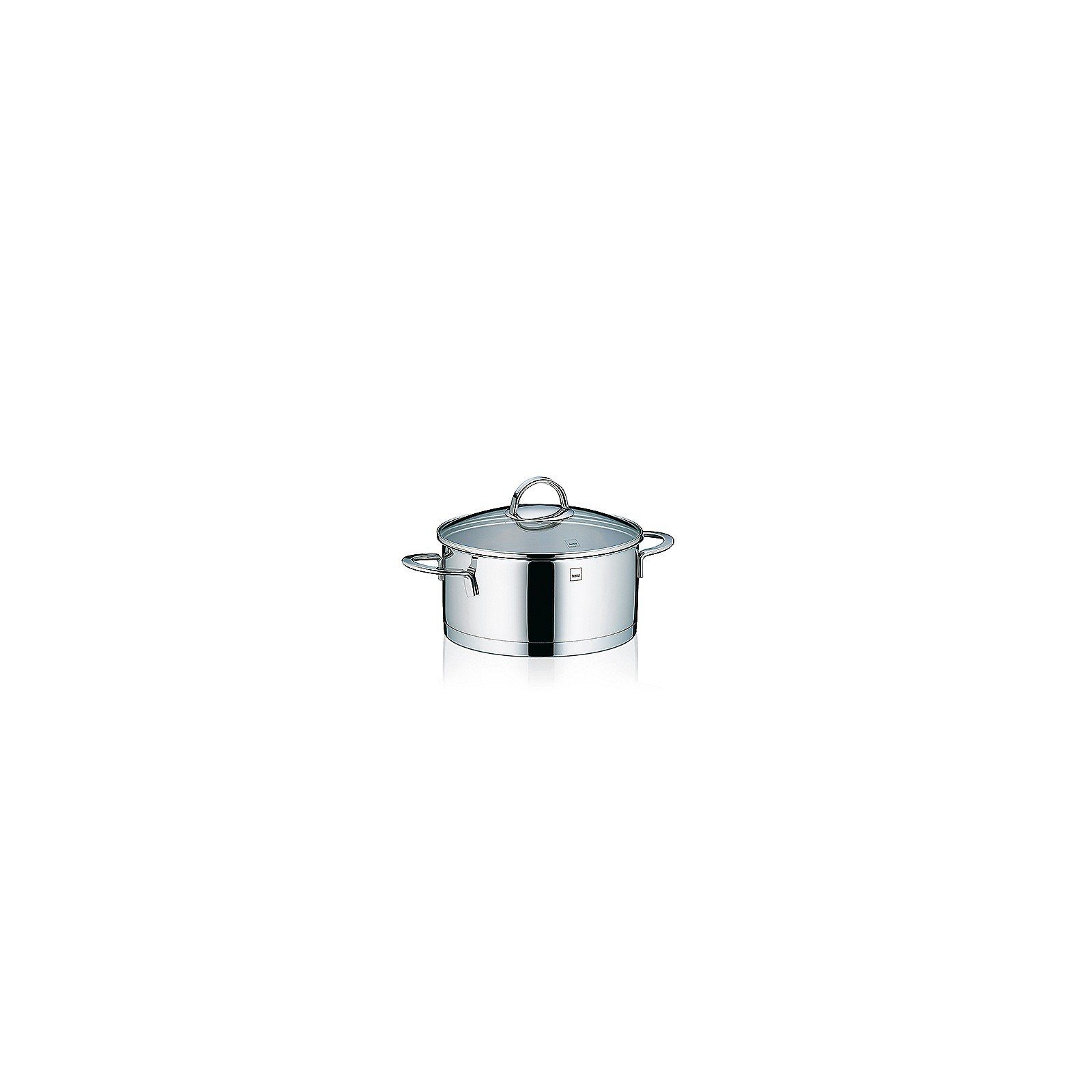 kela Topf-Set Cailin, Glasdeckel mit spühlmaschinenfest backofenfest, -180°C Edelstahlgriff