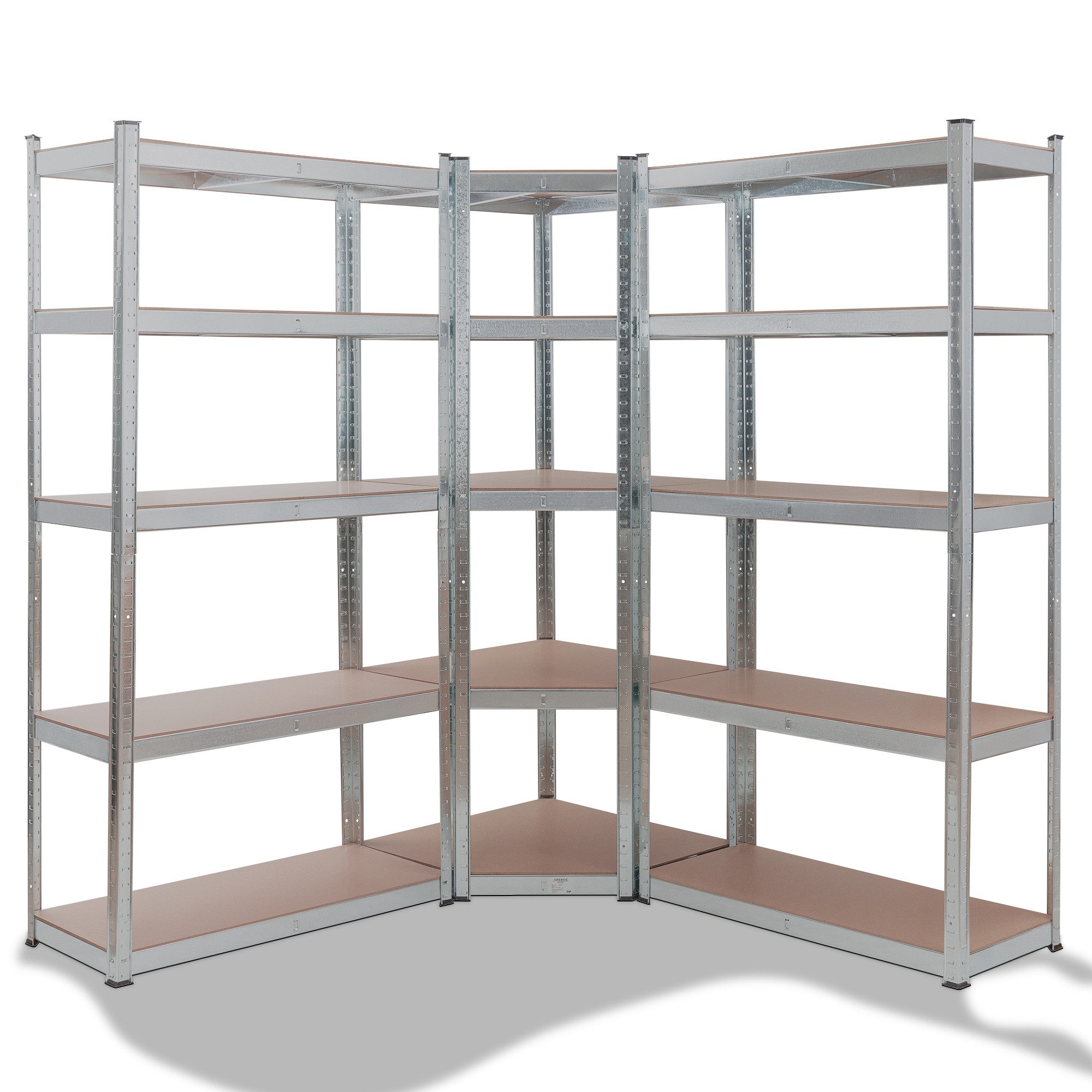Arebos Schwerlastregal, Eckregal 180 x 90 günstig online kaufen