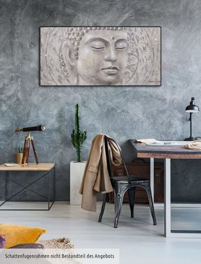 KUNSTLOFT Gemälde Find your Inner Peace 120x60 cm, Leinwandbild 100% HANDGEMALT Wandbild Wohnzimmer