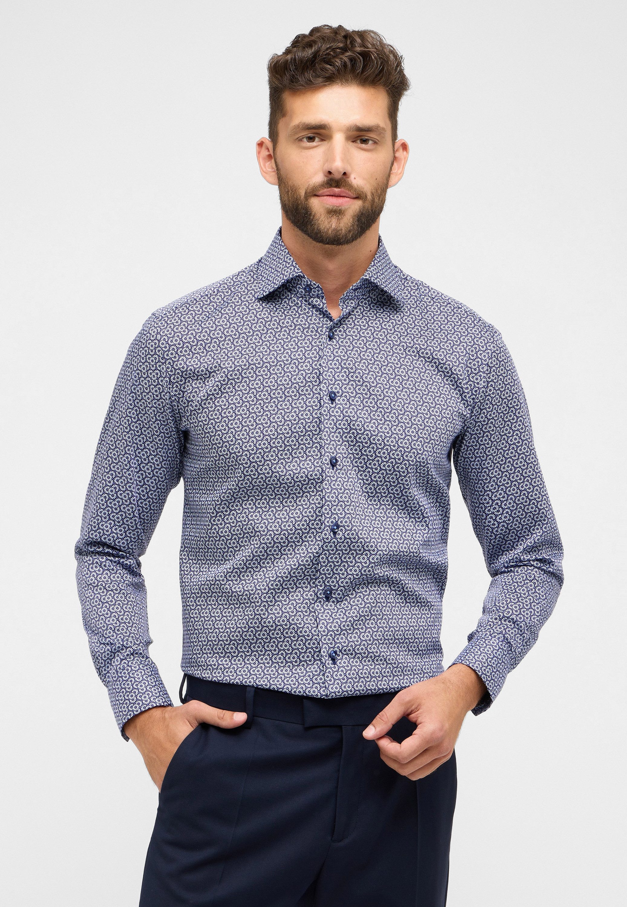 Eterna Langarmhemd "MODERN FIT", NON IRON (bügelfrei) günstig online kaufen