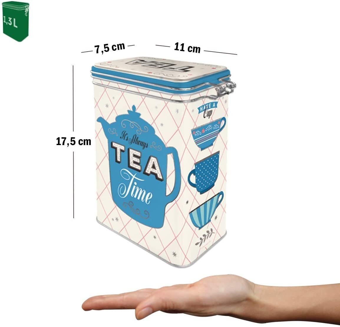 Nostalgic-Art Kaffeedose Aromadose - Home & Country - Tea Time – Bild 3 von 5