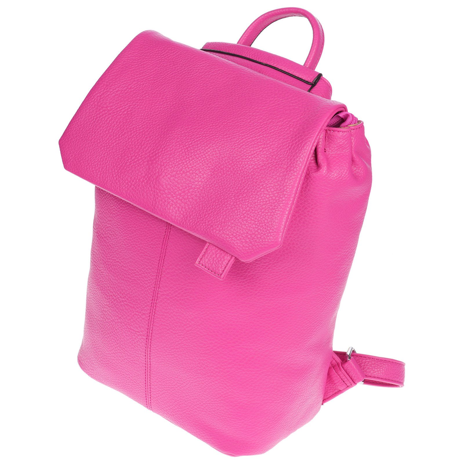 Christian Wippermann Cityrucksack Mittelgroßer Damen Rucksack Leder Optik PU (1 tlg, 1-tlg), Kurier Rollup Bag