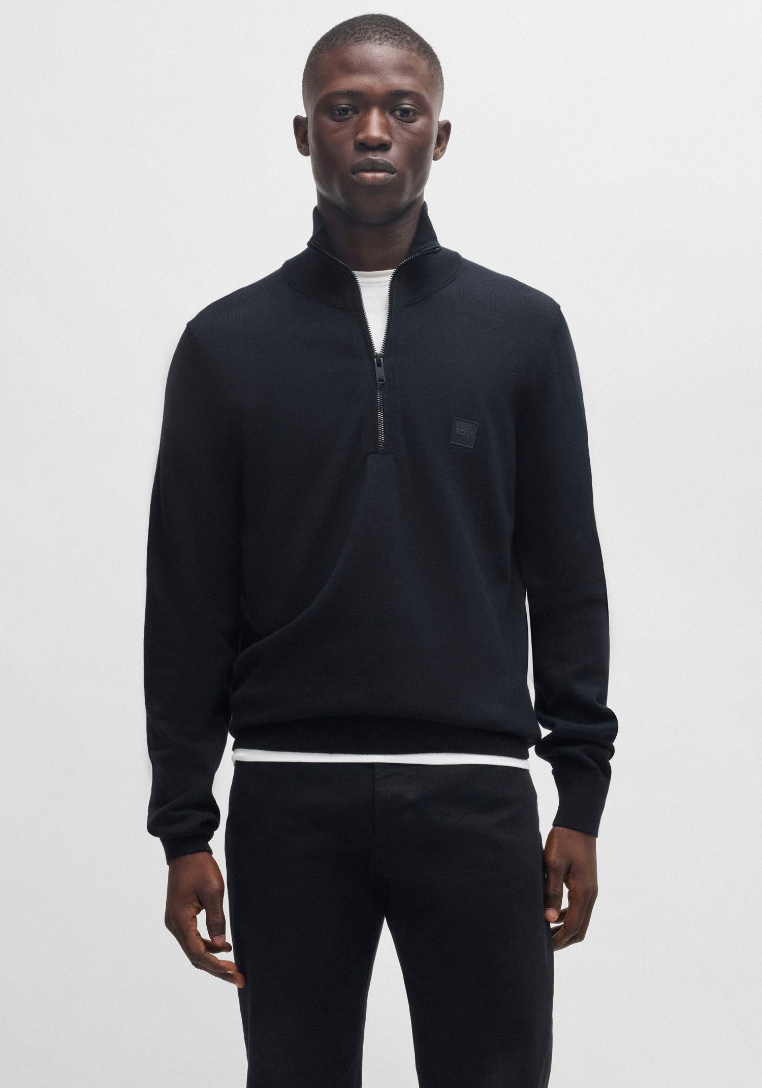 BOSS ORANGE Rollkragenpullover Kanobix_S mit Ton-in-Ton günstig online kaufen