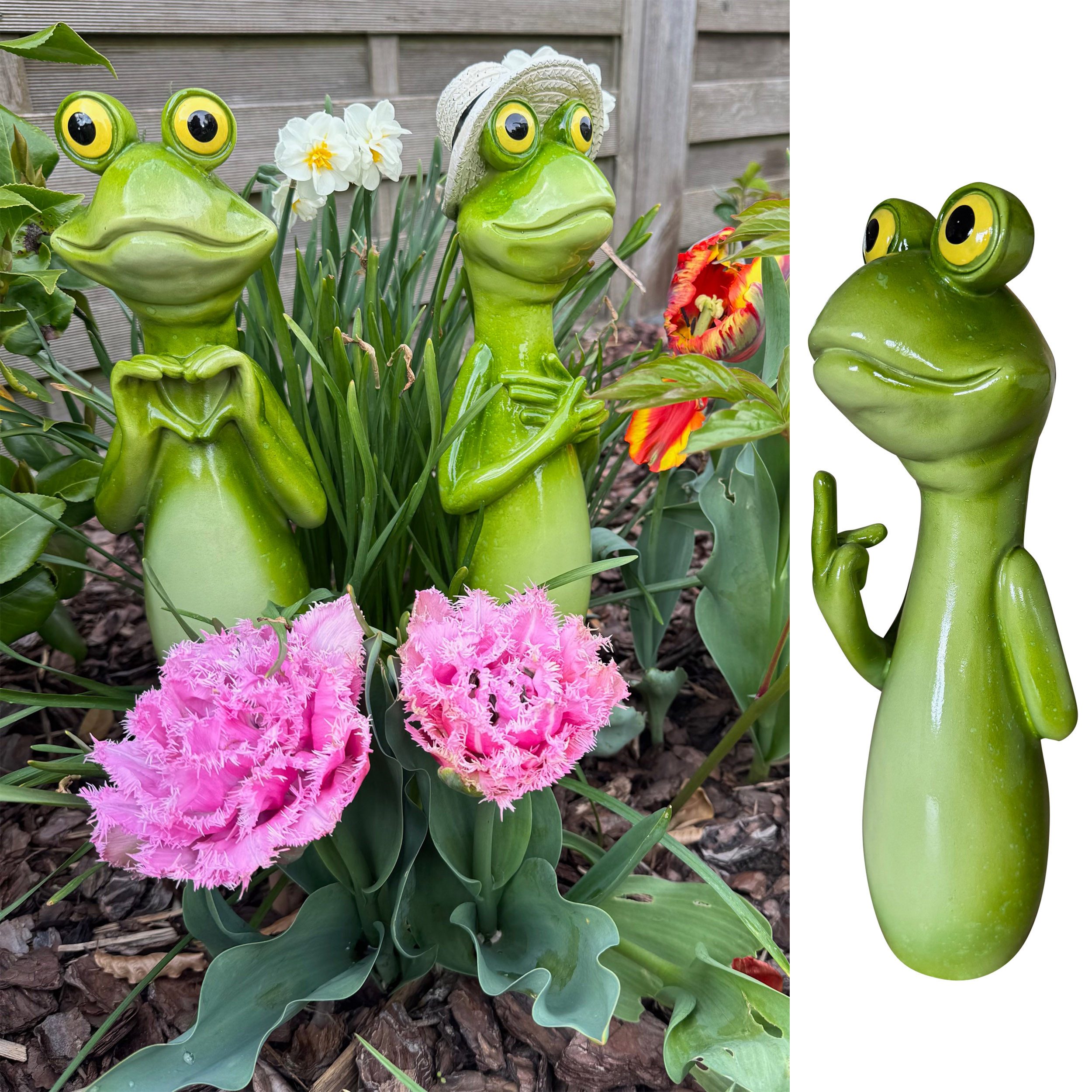 Online-Fuchs Gartenfigur Gartenstecker Froschhals, Kopf - günstig online kaufen