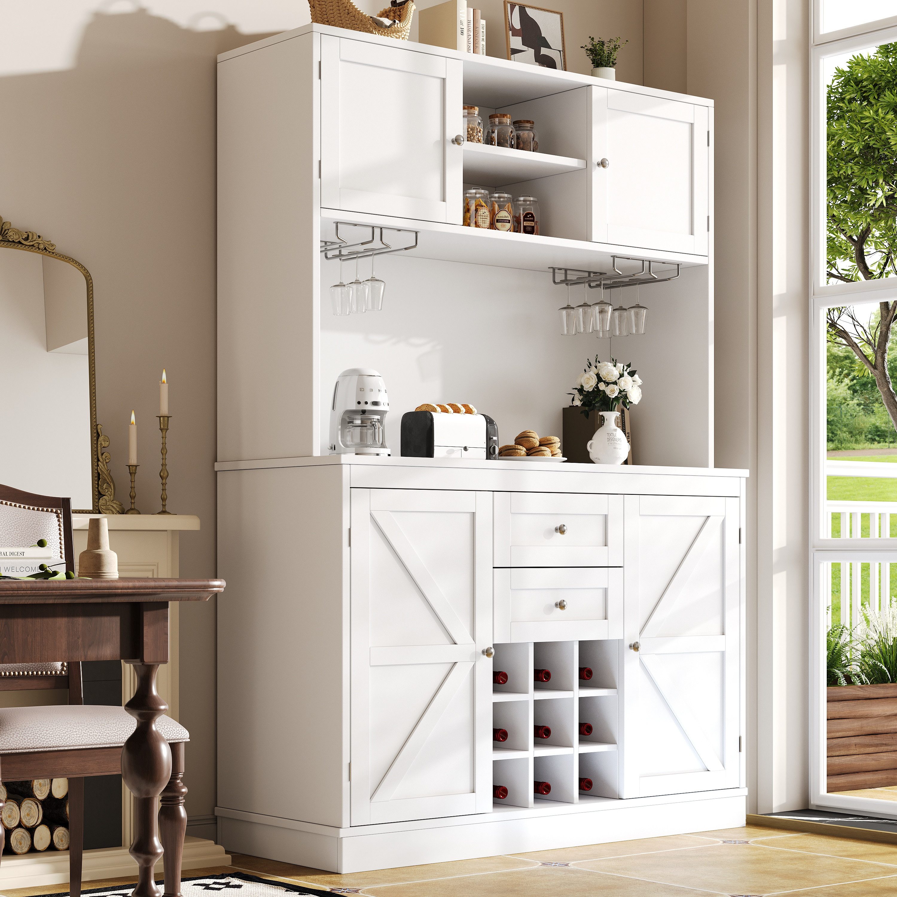 MODFU Hochschrank Multifunktionales,Sideboard (Hochschrank Küchenbuffet mit günstig online kaufen