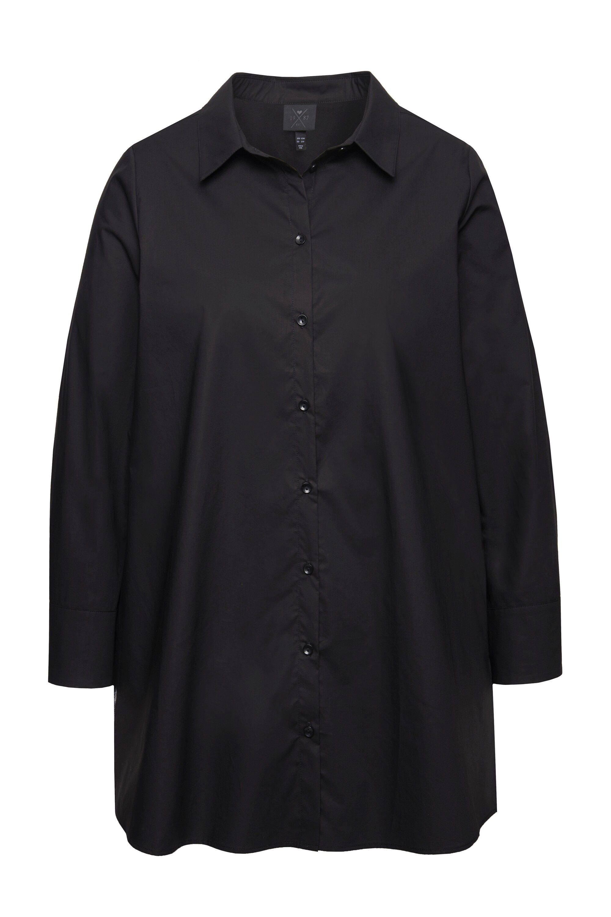 Ulla Popken Hemdbluse Hemdbluse Papertouch Oversized günstig online kaufen