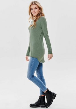 ONLY Longpullover ONLMILA mit weitem Rundhalsausschnitt