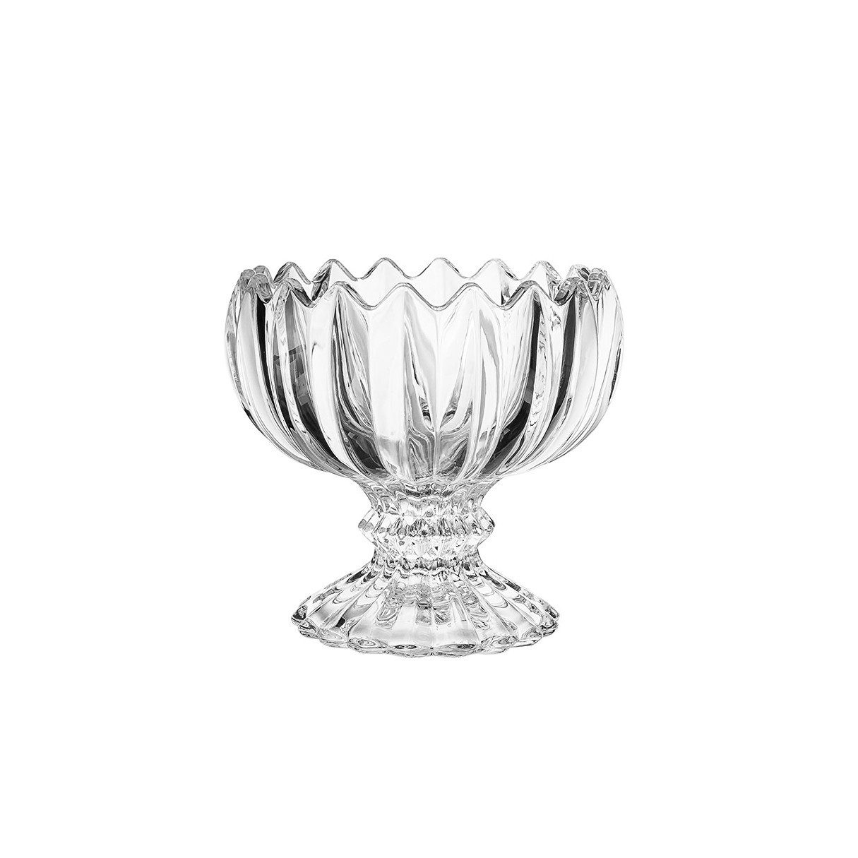 Almina Schale La Fiore Grande Glasschalen mit Fuß 230 ml - 6-teiliges Set, (Packung, 6-tlg)