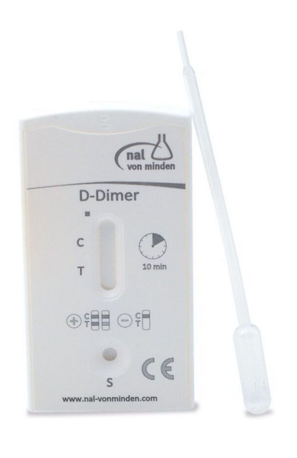nal von minden GmbH D-Dimer Schnelltest NADAL D-Dimer Test (5 Kassetten), Erhältlich mit 5 oder 10 Testkassetten 10-St., Schnelle Diagnosehilfe