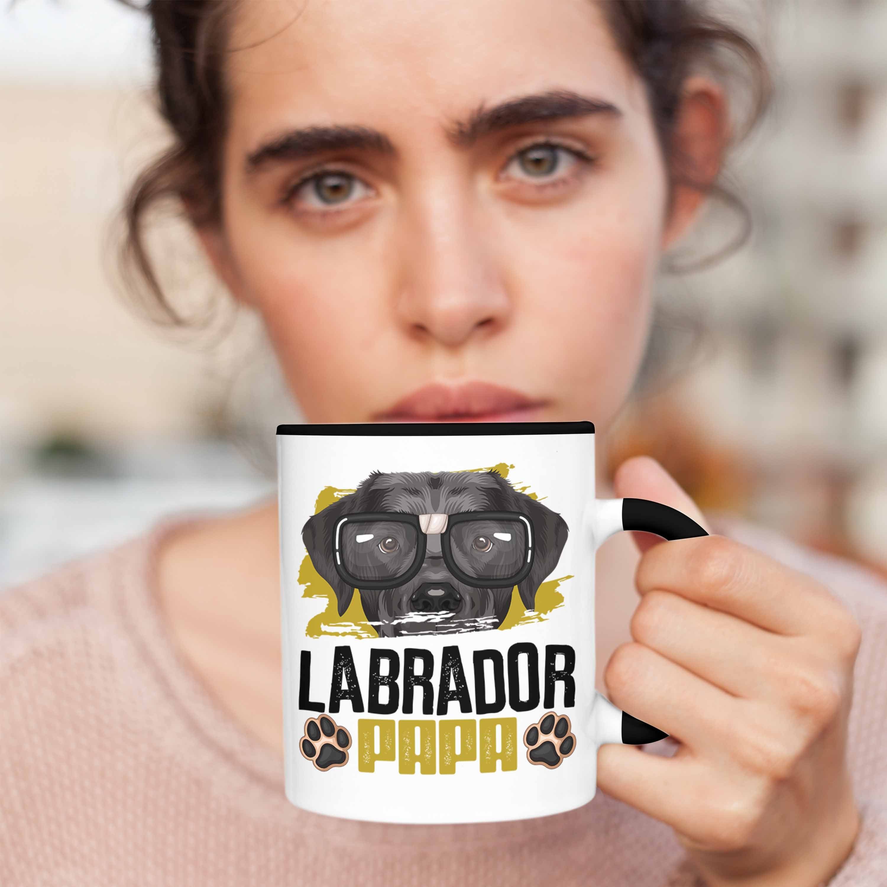 Schwarz Papa Besitzer Tasse Geschenk Spruch Lab Tasse Labrador Geschenkidee Lustiger Trendation