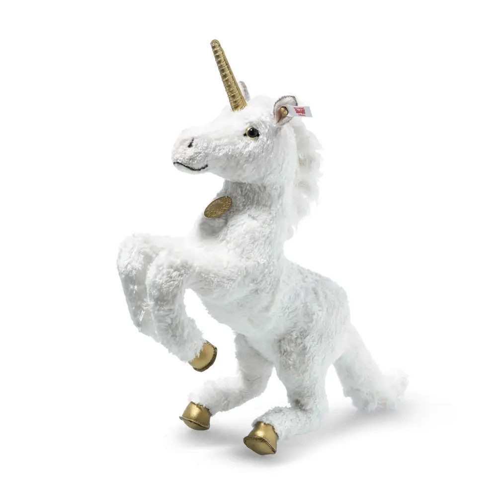 Steiff Kuscheltier Soya Einhorn 30 weiss aufwartend
