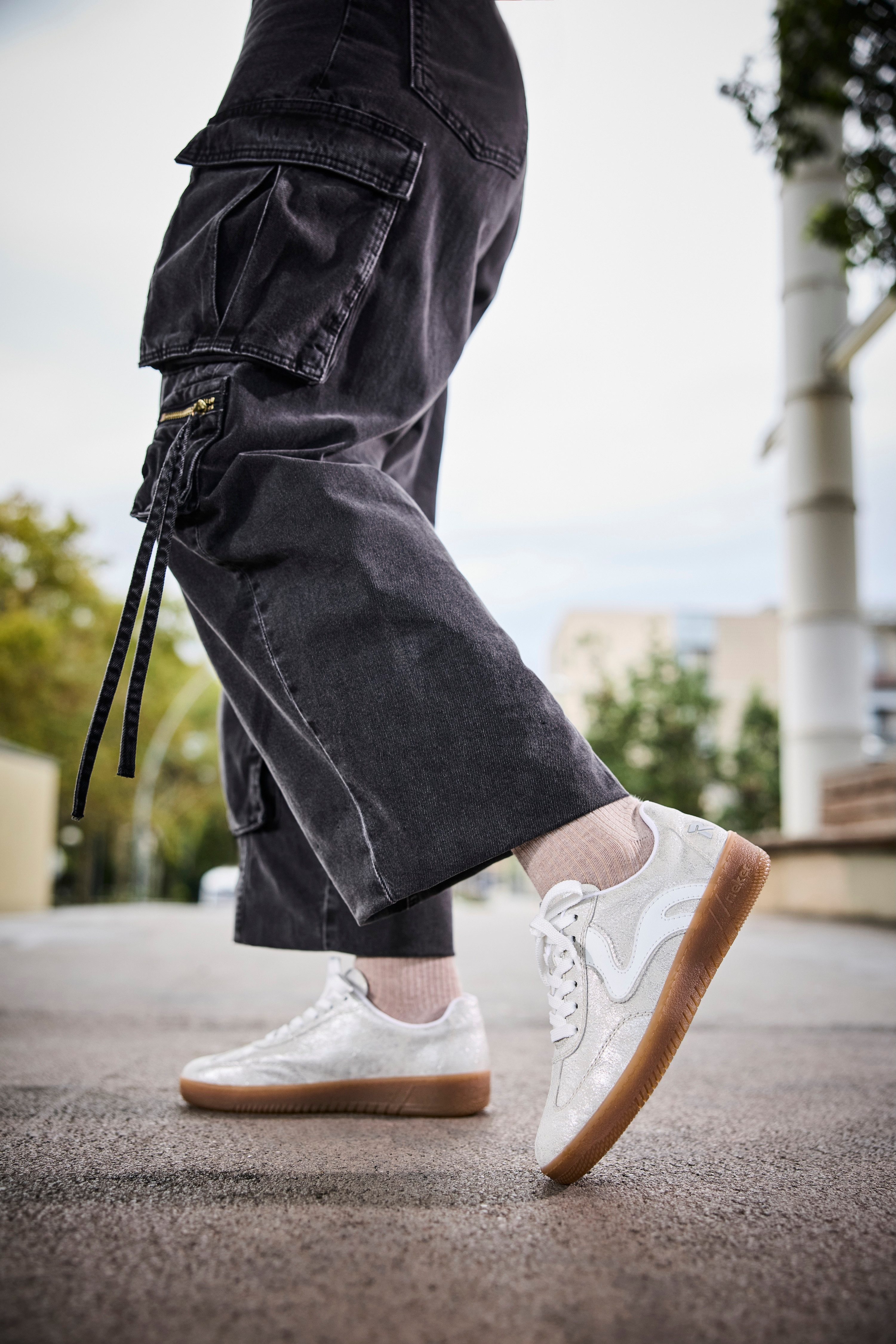 Rieker Sport Plateausneaker, Freizeitschuh, Halbschuh, Schnürschuh in vegan günstig online kaufen