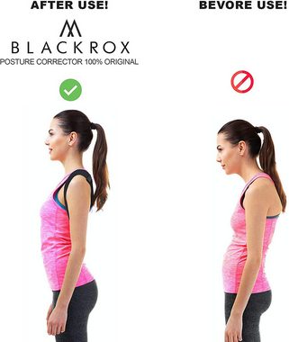 BLACKROX Rückenstabilisator [Vergleichsieger 2024], Damen & Herren, Rückenstütze