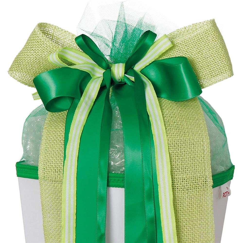 Roth Schultüte Schleife "Fresh Green", Grün, 50 x 23 cm, für Zuckertüte oder Geschenke