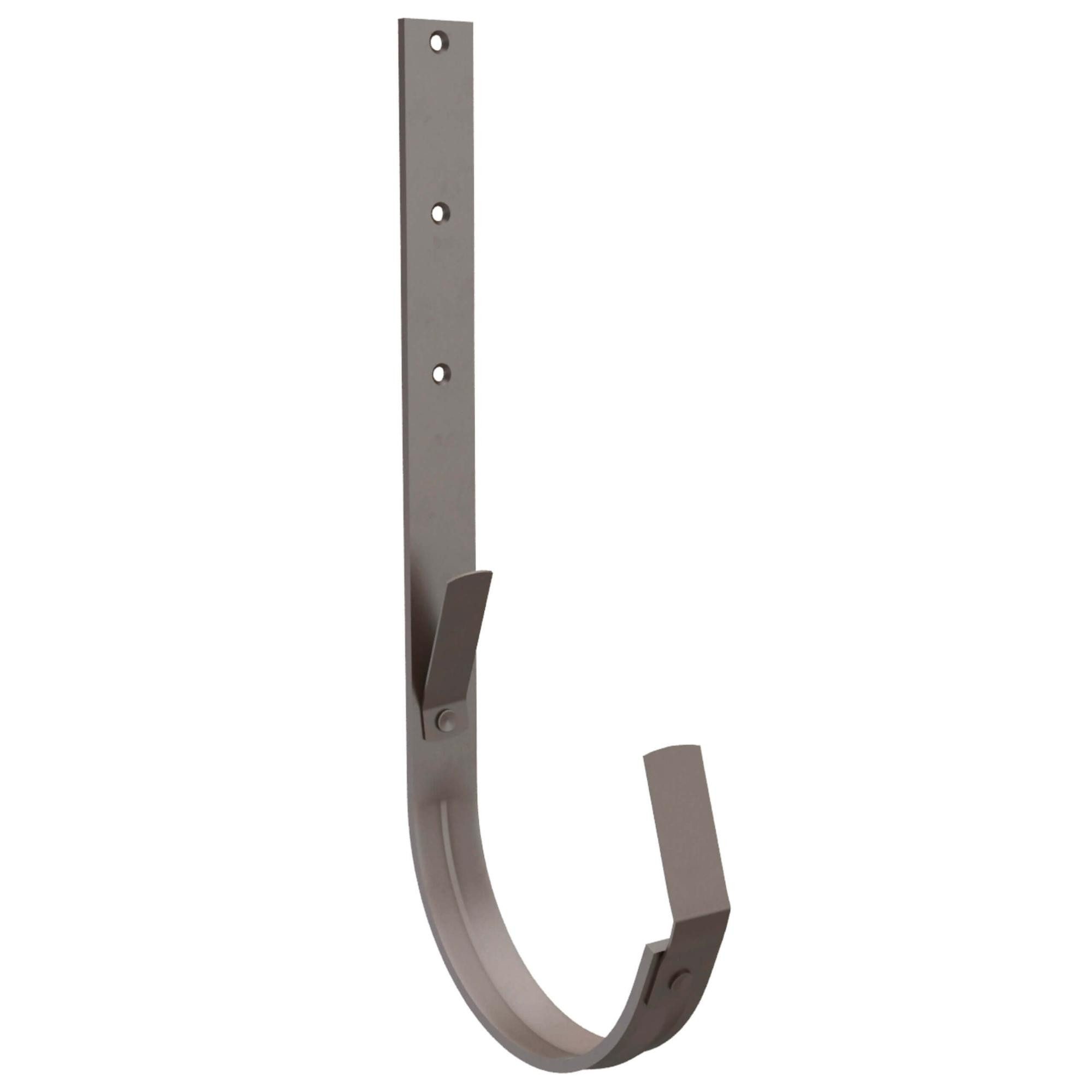 Zambelli Dachrinne, Dachrinnenhalter verzinkt 333/6 teilig Kupferbraun Rinneneisen, 1-St., Rinnenhalter für Dachrinne halbrund, einfach montiert ohne löten