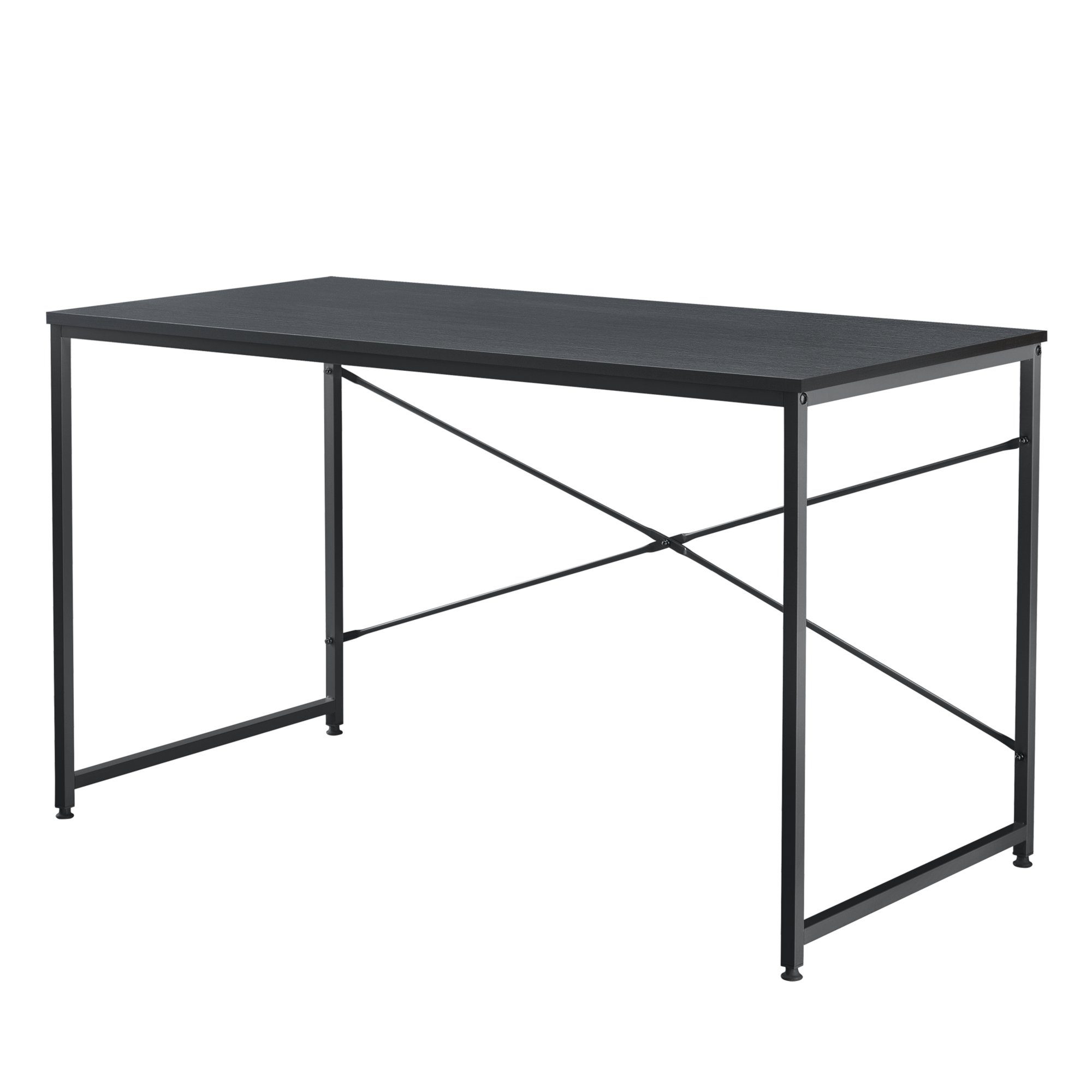 en.casa Schreibtisch, »Røros« Computertisch 120x60cm Schwarz günstig online kaufen