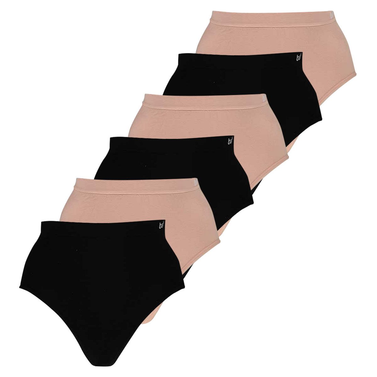 Apollo Slip Bamboo (6-St., Mehrpack) Basic High Waist Slip, Seamless Brief, im 6er Pack