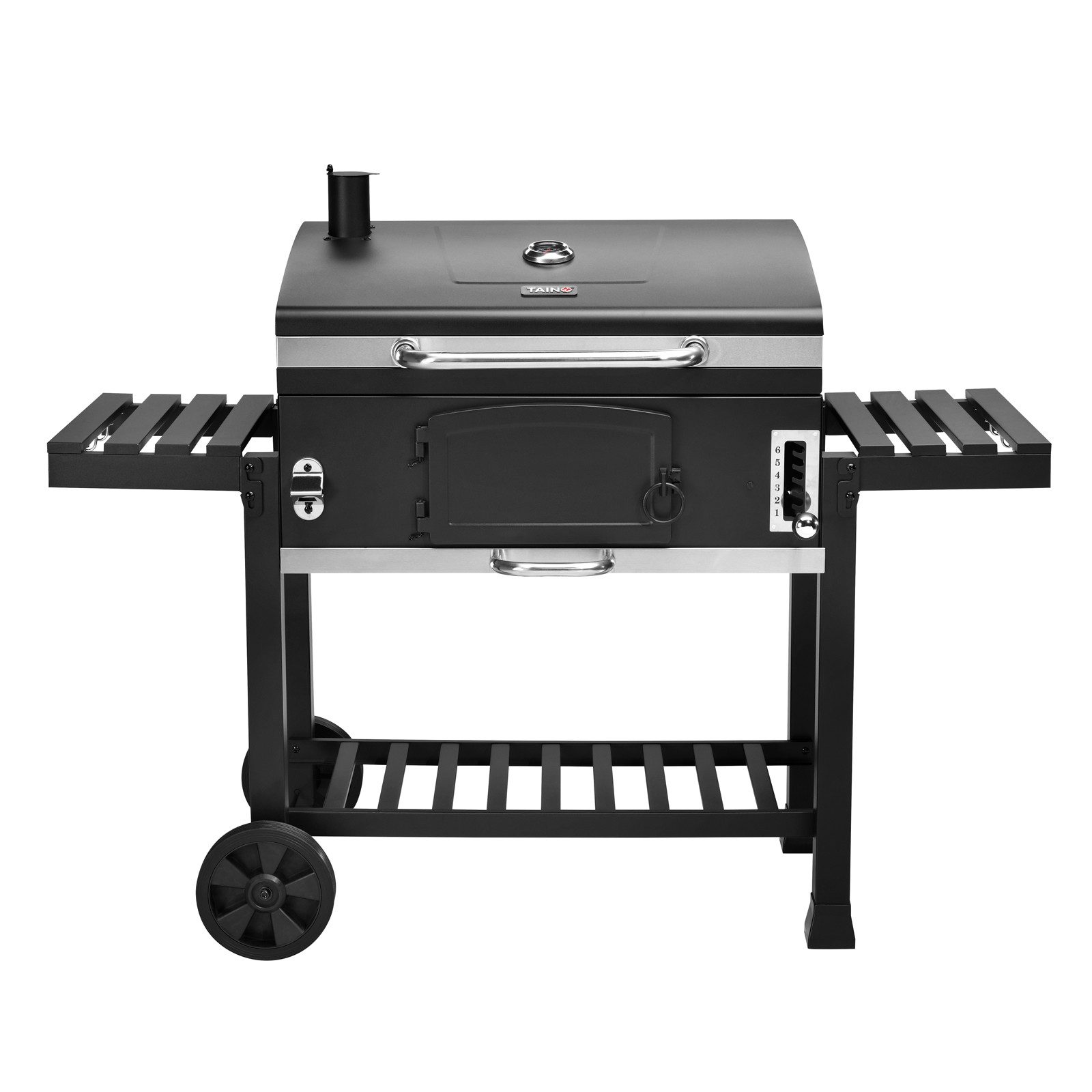TAINO Holzkohlegrill HERO XXL, mit Abdeckhaube, höhenverstellbare Kohlewanne, Grillfläche: ca. 42 x 72 cm