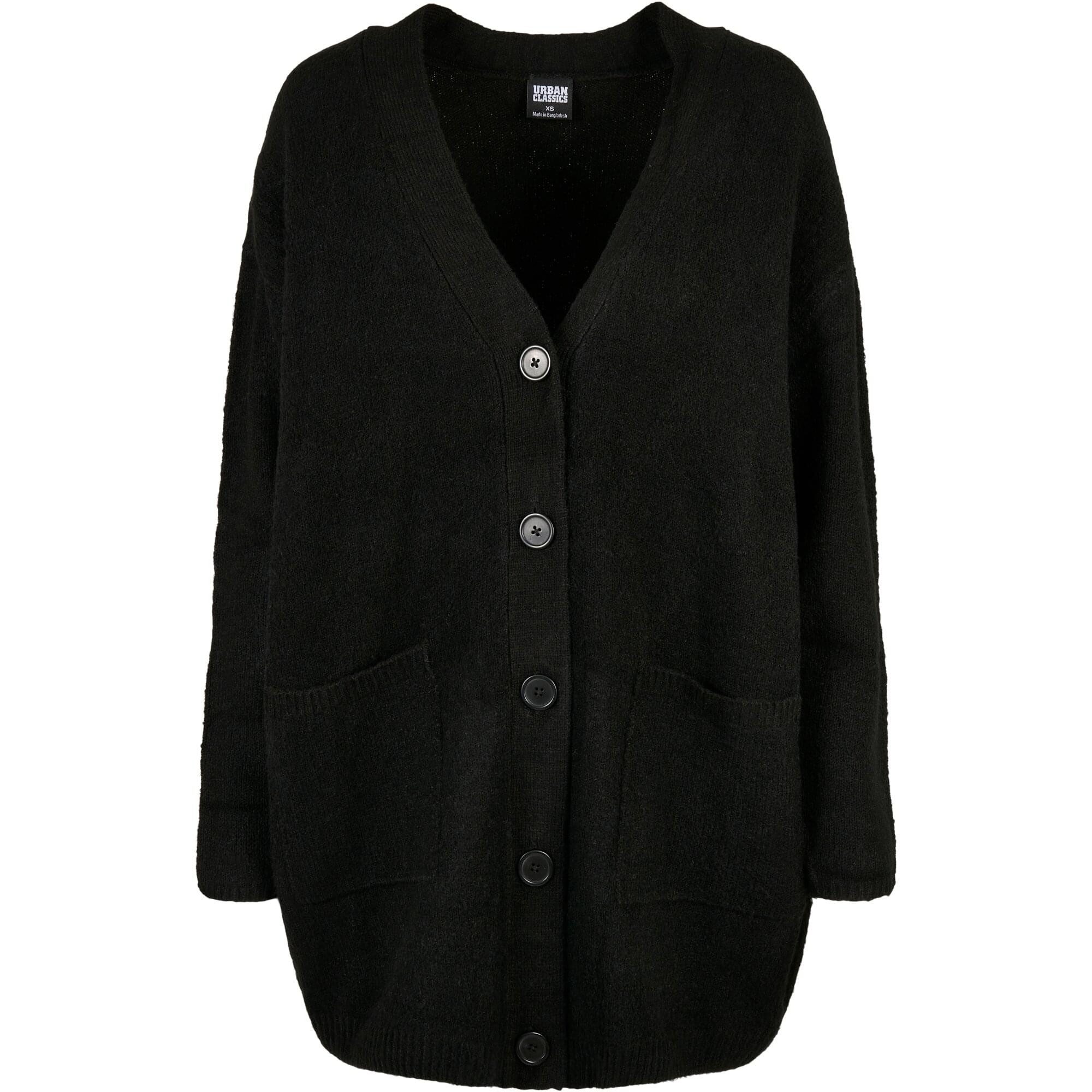 URBAN CLASSICS Strickjacke Urban Classics Ladies Chunky Fluffy Knit Cardiga günstig online kaufen