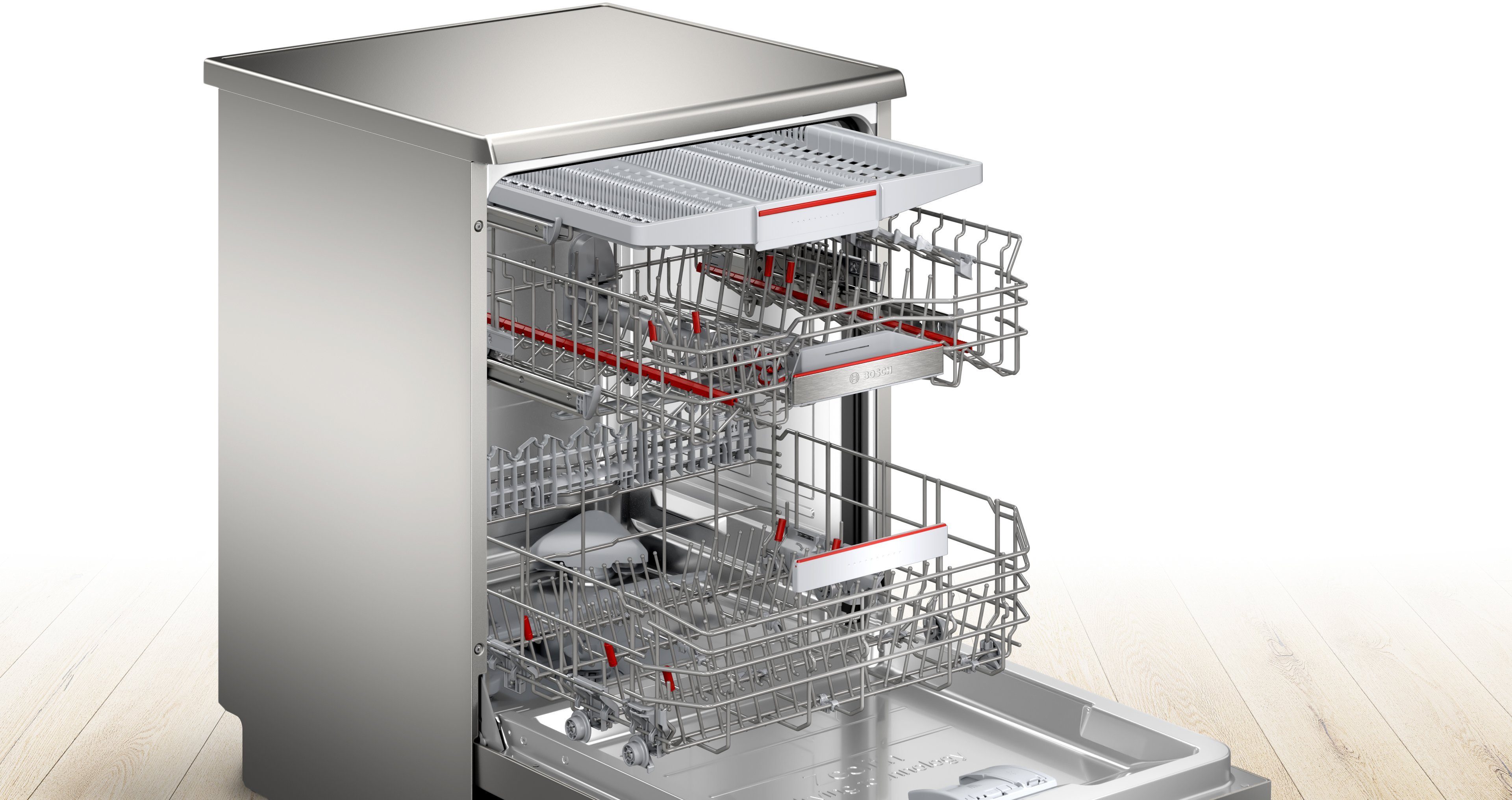 BOSCH Standgeschirrspüler Serie 6 SMS6ZCI16E, 14 Maßgedecke, Made in Germany, flexible Körbe & 3-fach Rack Matic