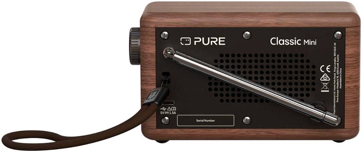 Pure Classic Mini Digitalradio (DAB) (Digitalradio (DAB), UKW mit RDS, 5 W)