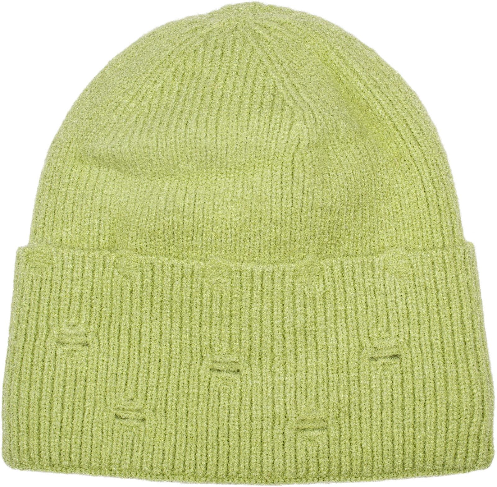 Strickmütze Strickmütze mit Rippenmuster und Rissen