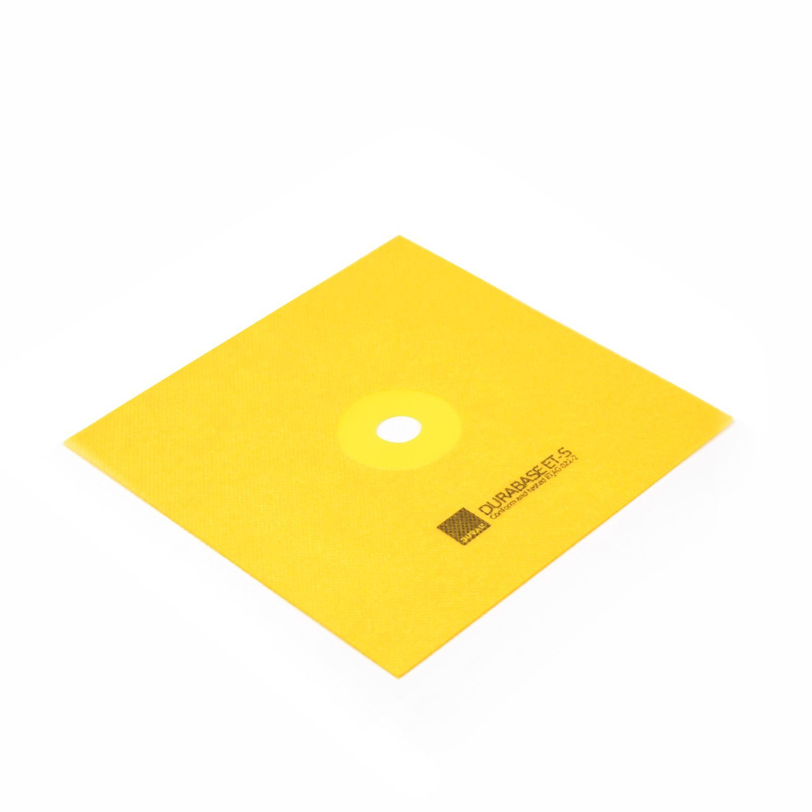 Dural GmbH Duschdichtung 1 Stück DURAL Dichtmanschette DURABASE ET-S FM 150 (150 × 150 mm), gelb, Rohrmanschetten Abdichtsystem Fliesen Verlegung
