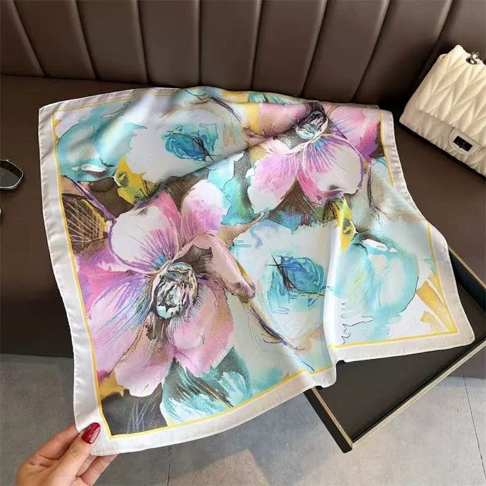 LK Trend & Style Modetuch Quadratisches Tuch 70x70 Seideneffekt, Seidenopti günstig online kaufen