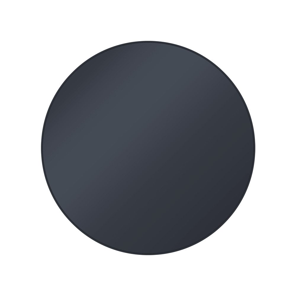 WOMO-DESIGN Beistelltisch Wohnzimmertisch mit Glasplatte und Metallgestell, Runder Couchtisch (1-St), Glastisch in Schwarz Design Satztisch Sofatisch Lounge Tisch