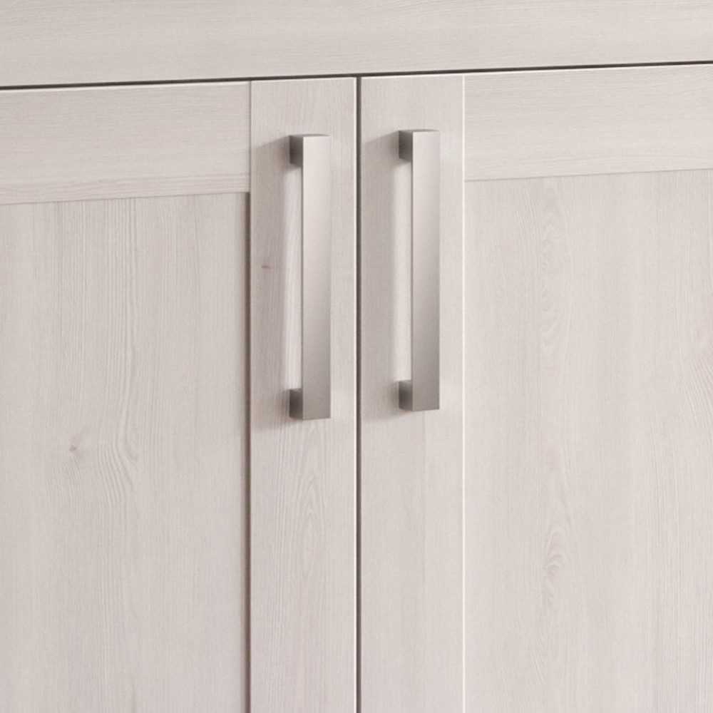 Lomadox Garderobenschrank VISOKO-158 80 cm breit, Lärche & Eiche, Landhaus-Stil