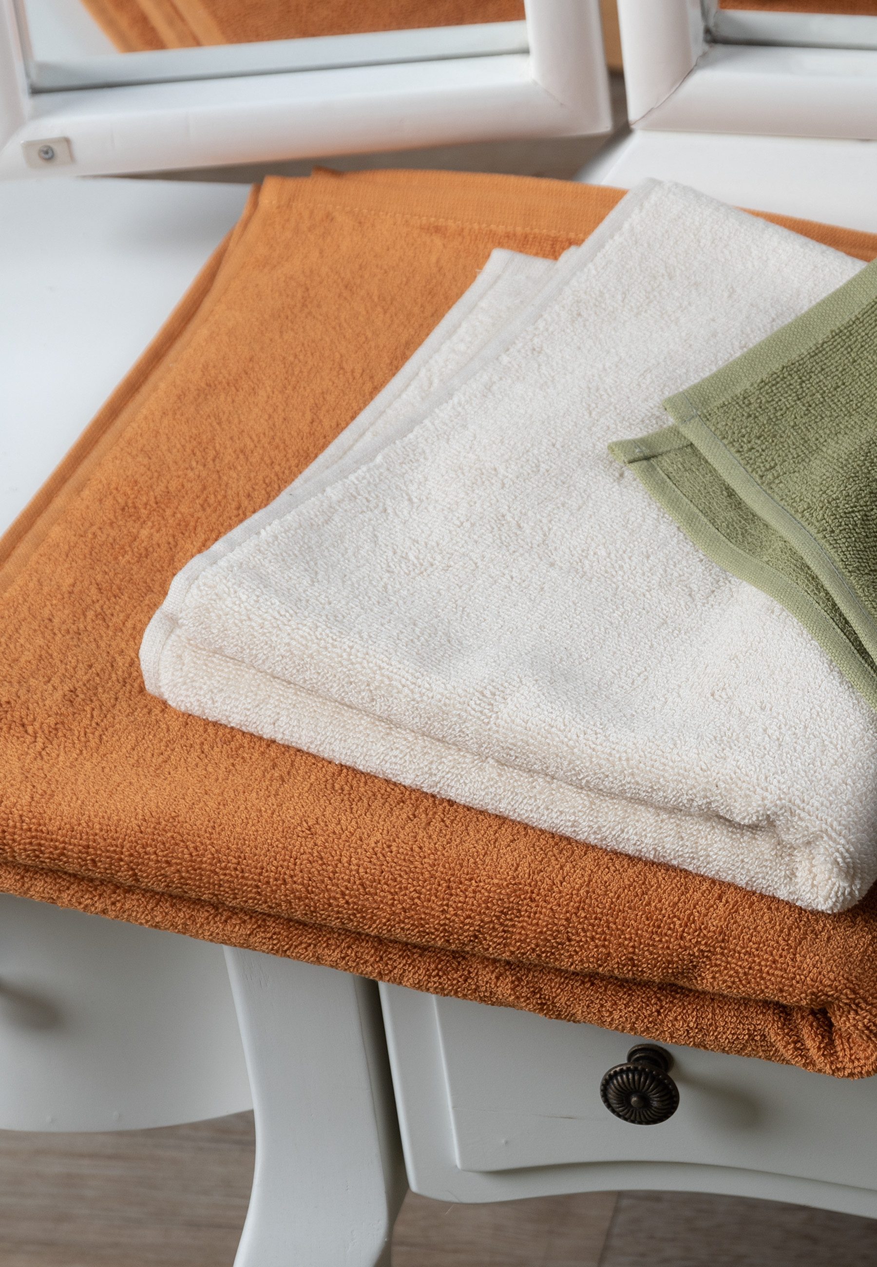 LIVING CRAFTS Handtuch ORLANDO, GOTS zertifiziert