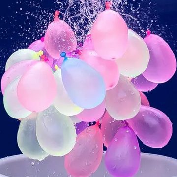 HIBNOPN Verpackungsballon 500 Stück Wasserbomben selbstschließend 60 Sekunden Schnellfüller Set
