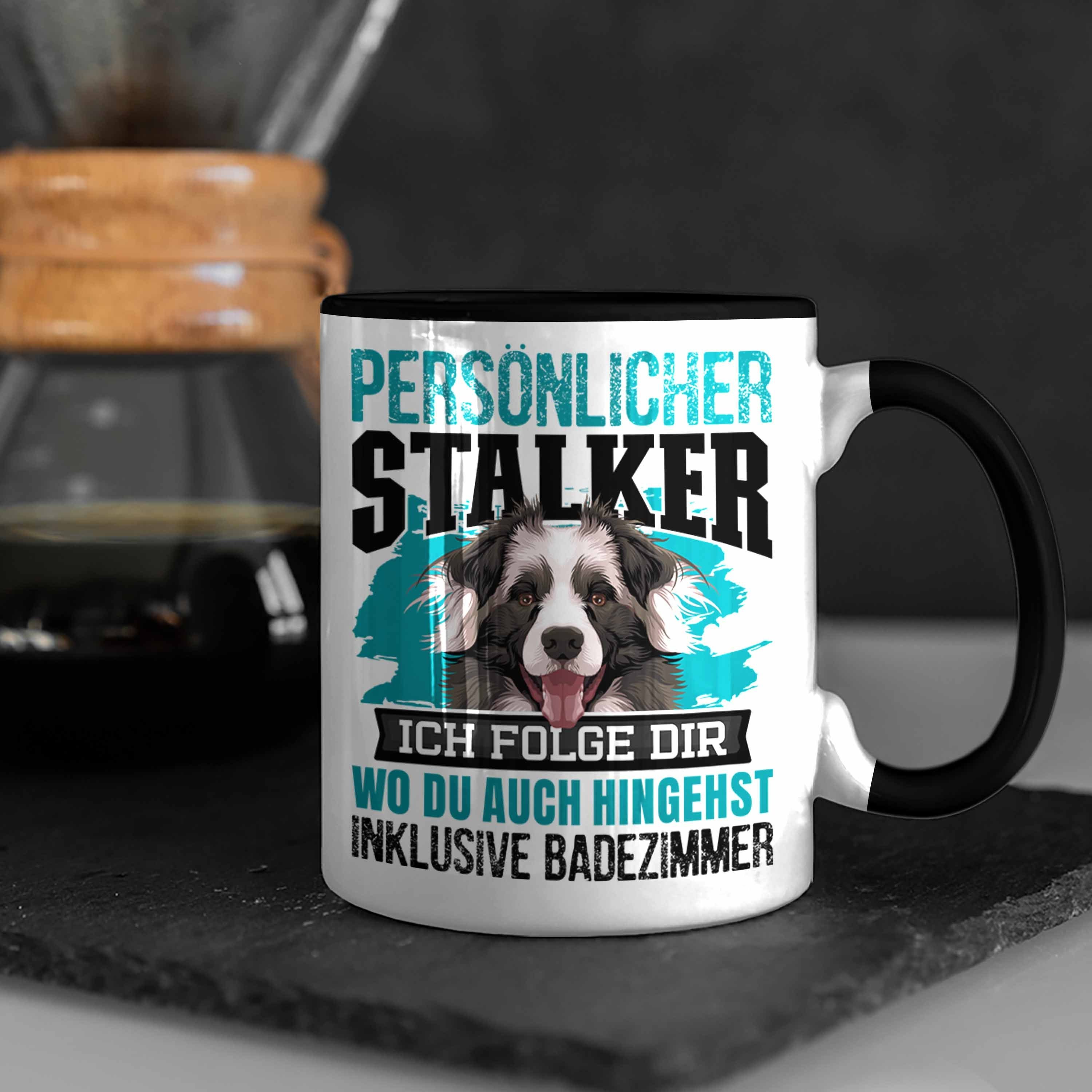 Geschenk Trendation Schwarz Geschenkidee Tasse Hundebesitzer Border Bordercollie Collie Tasse K