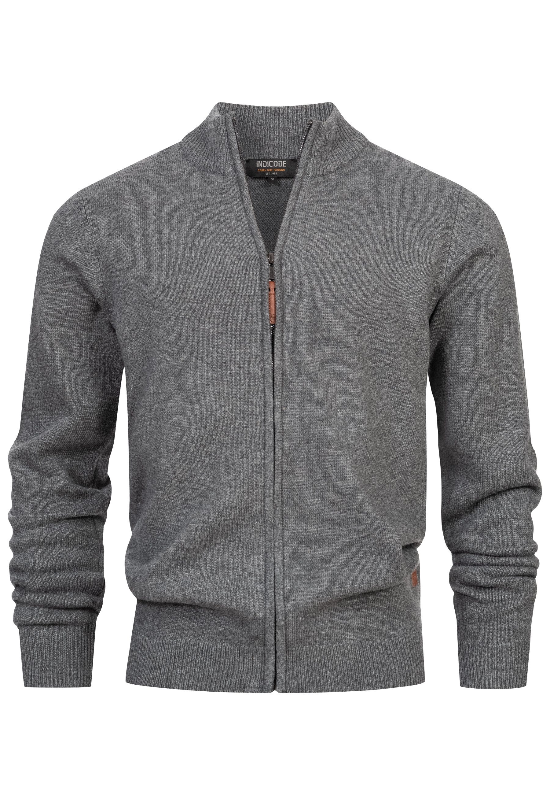 Indicode Strickjacke Herren INMargous Cardigan Herrenstrickjacke Moderne St günstig online kaufen