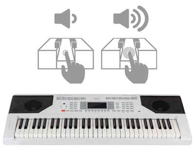 FunKey Home Keyboard 61 Edition Touch (Touch Response, 300 Sounds, MP3-/USB-Port), (3 tlg), mit Begleitautomatik und intelligente Lernfunktion