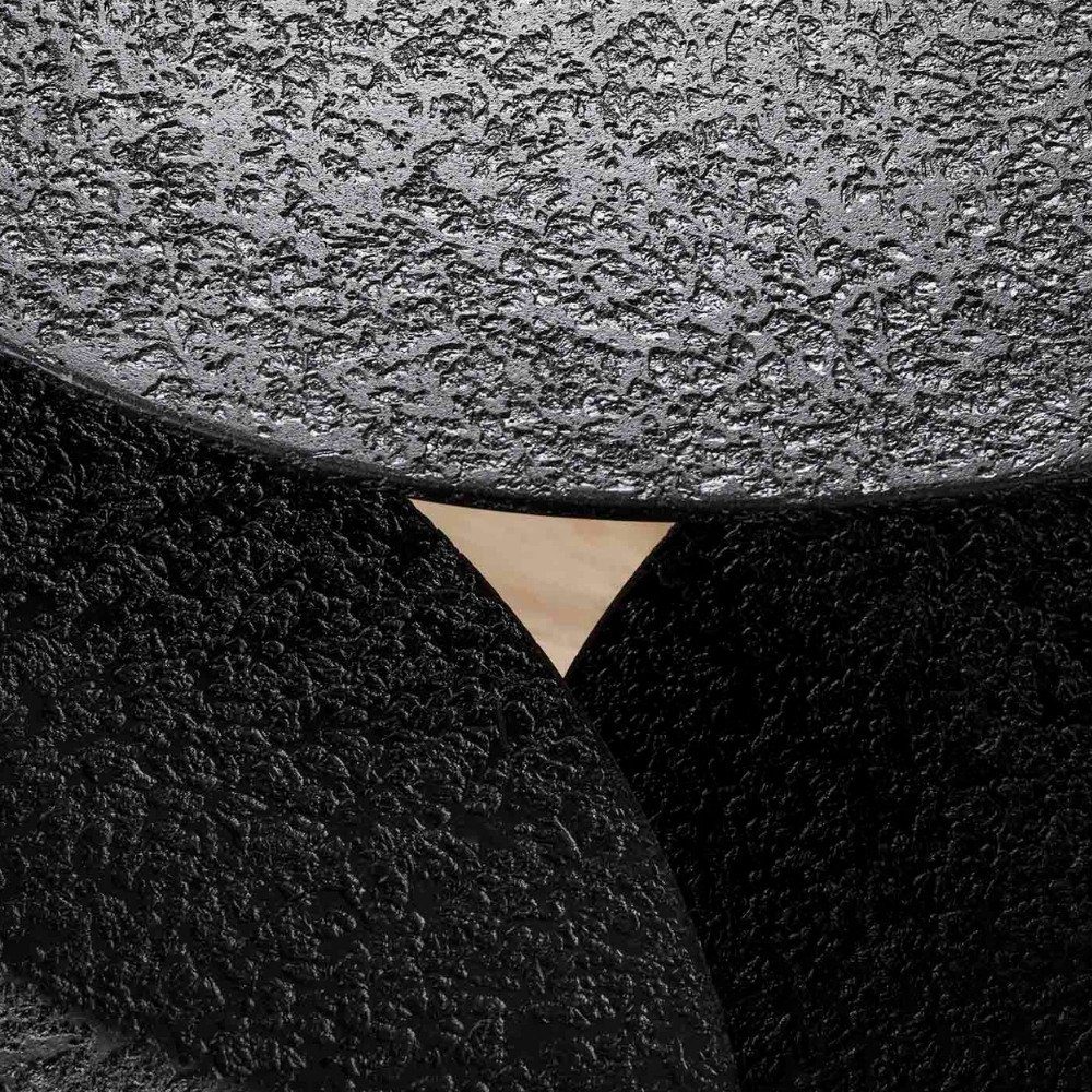 RINGO-Living Beistelltisch Couchtisch Xezal Holz Schwarz in aus Möbel 530x540x540mm, 3er-Set