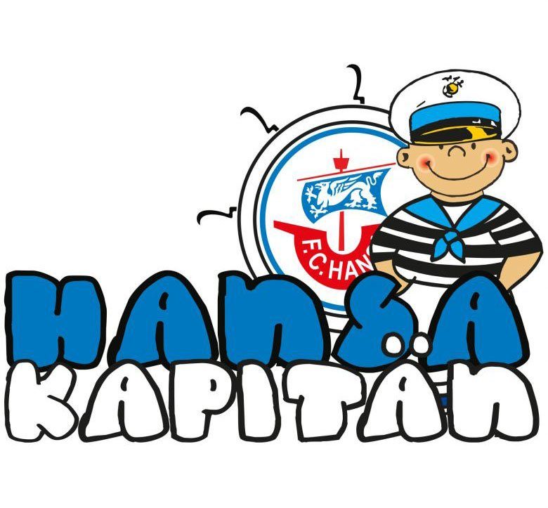 Kapitän (1 Hansa Wall-Art Fußball Wandtattoo St) FC