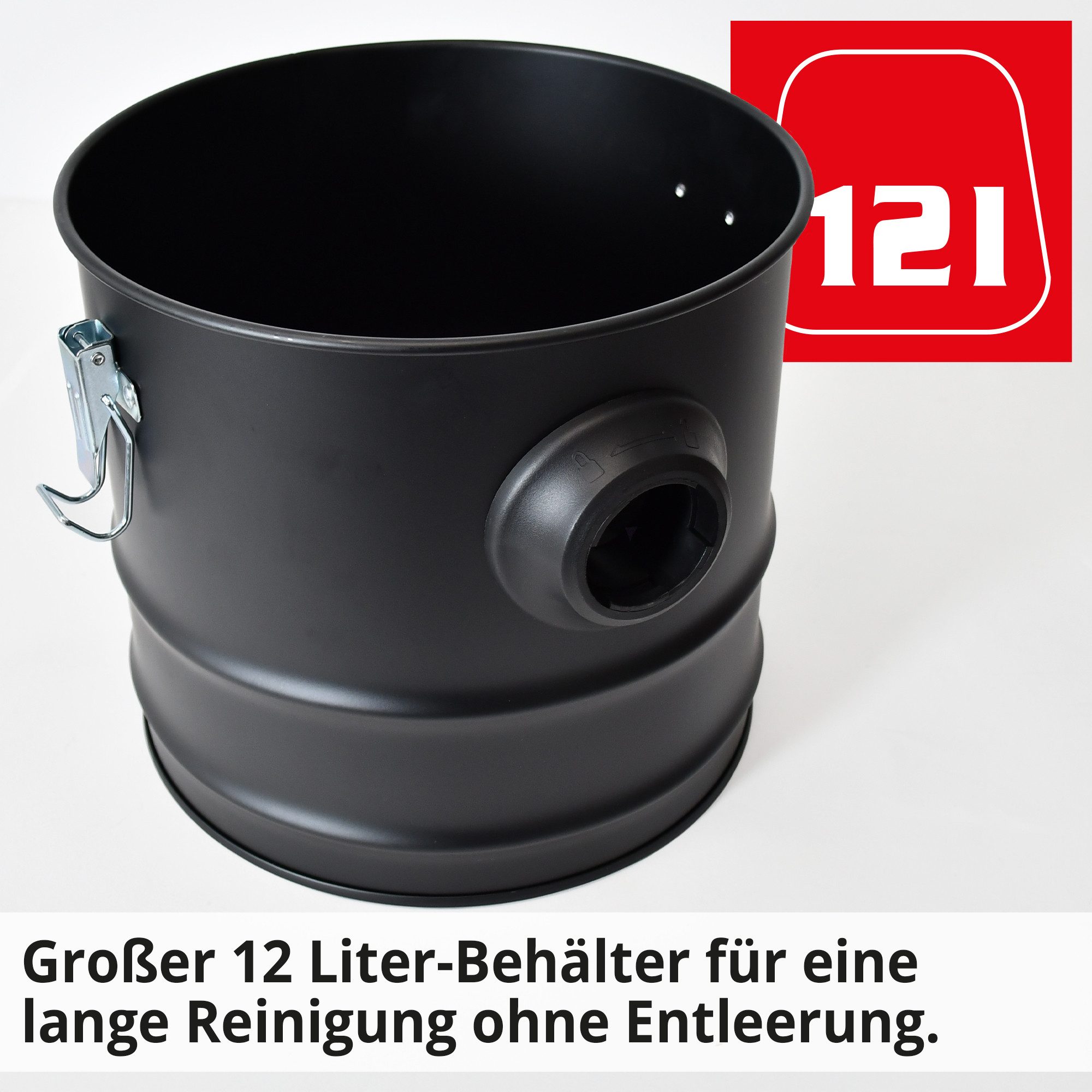 Hecht Aschesauger 12E Kaminsauger Ofensauger für Kamin Ofen Grill, 800 W, Behälter, Ruß- & Feinstaubsauger, 18 kPa