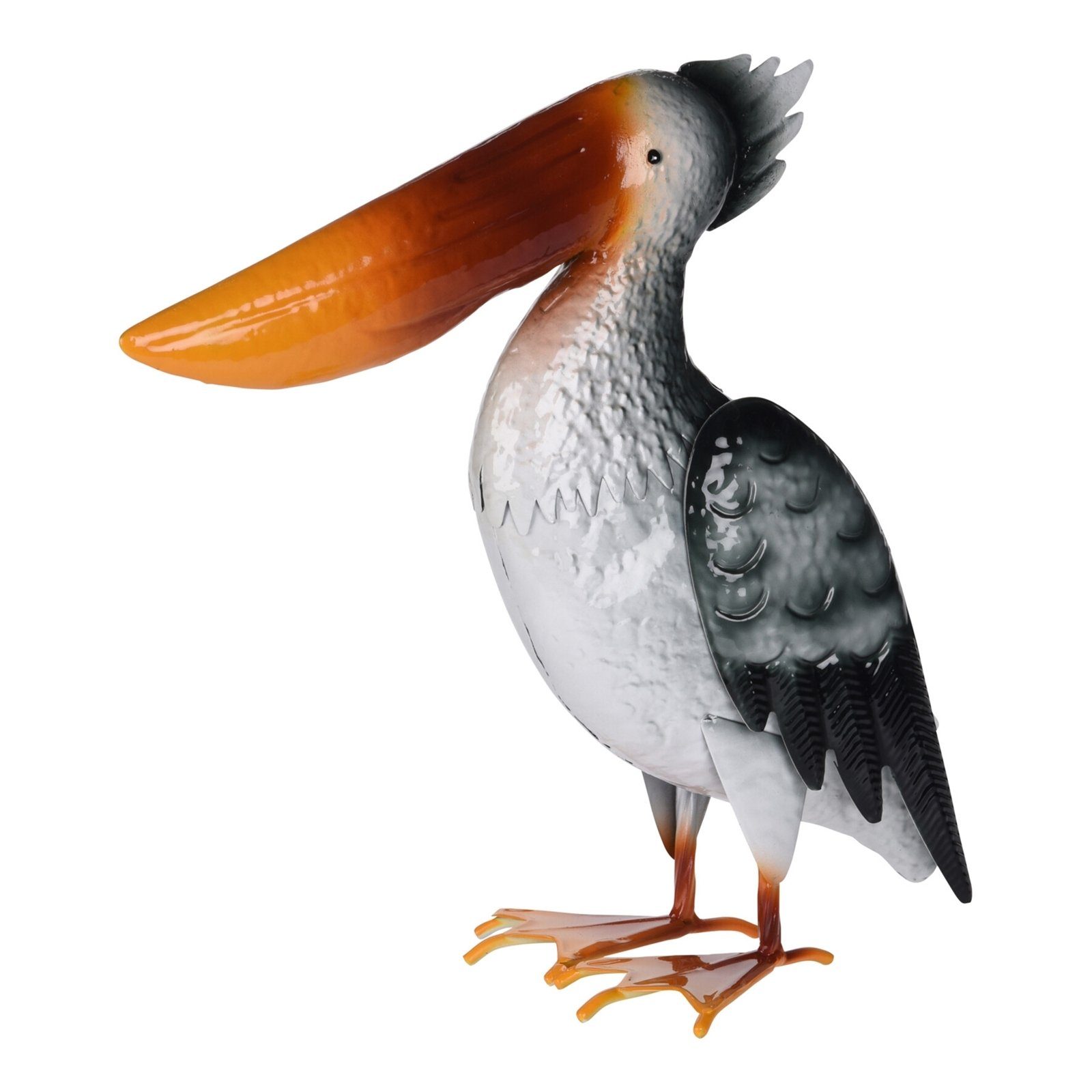 HTI-Living Gartenfigur Metallfigur Pelikan, (Stück, 1 St., 1 Gartenfigur Pelikan), Gartenfigur Vogelfigur Garten
