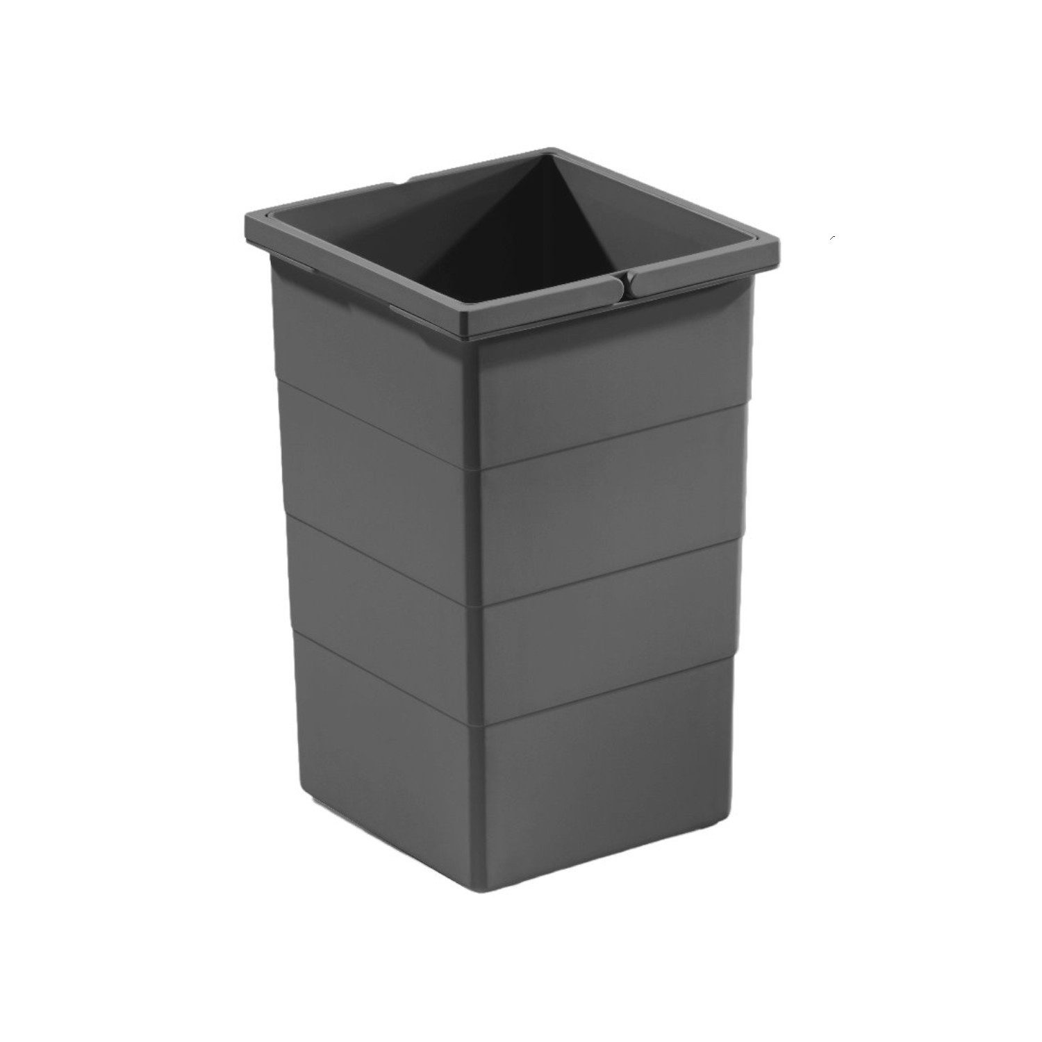 Hailo Einbaumülleimer Hailo Inneneimer 1129949 dunkelgrau 15 L 226 x 233 x 350 mm 2 Henkel, Doppelhenkel