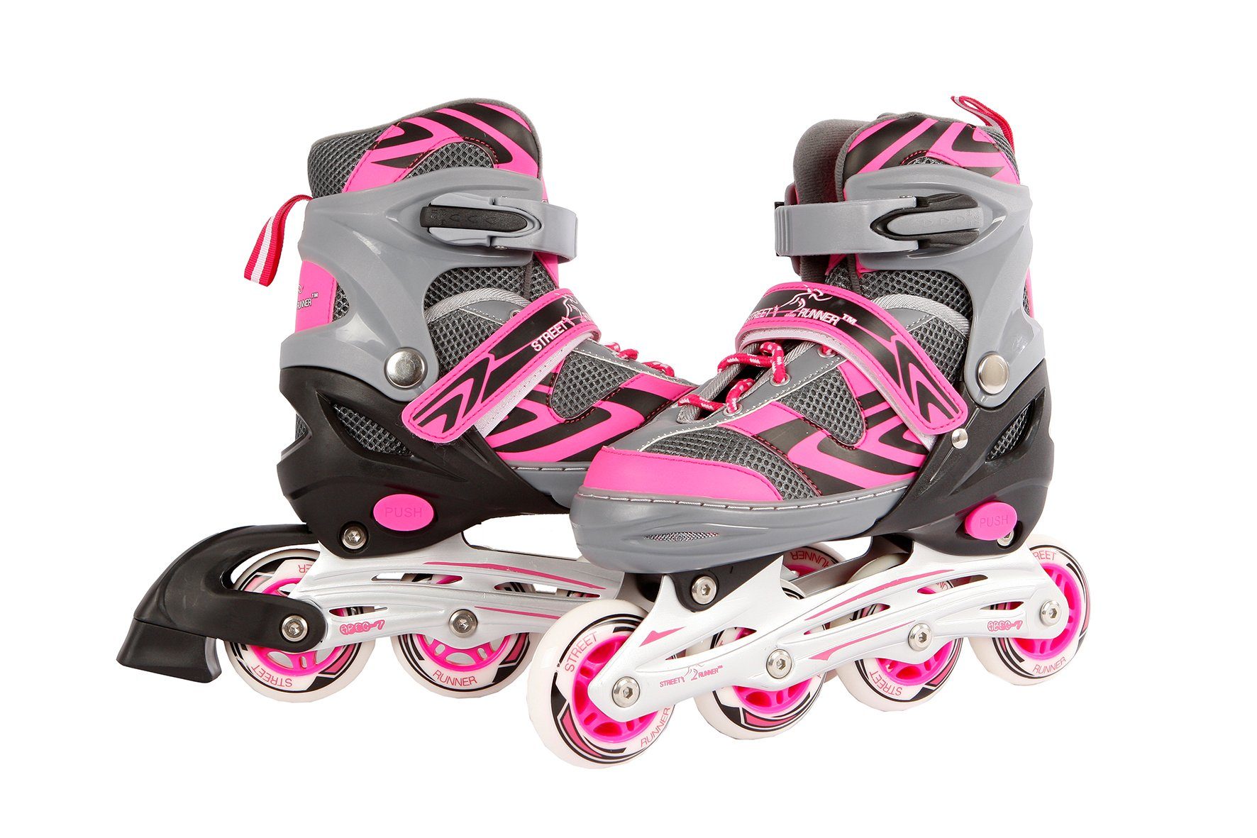 Inlineskates Kids Globe Street Rider Inlineskates Inliner rosa/grau, verstellbar