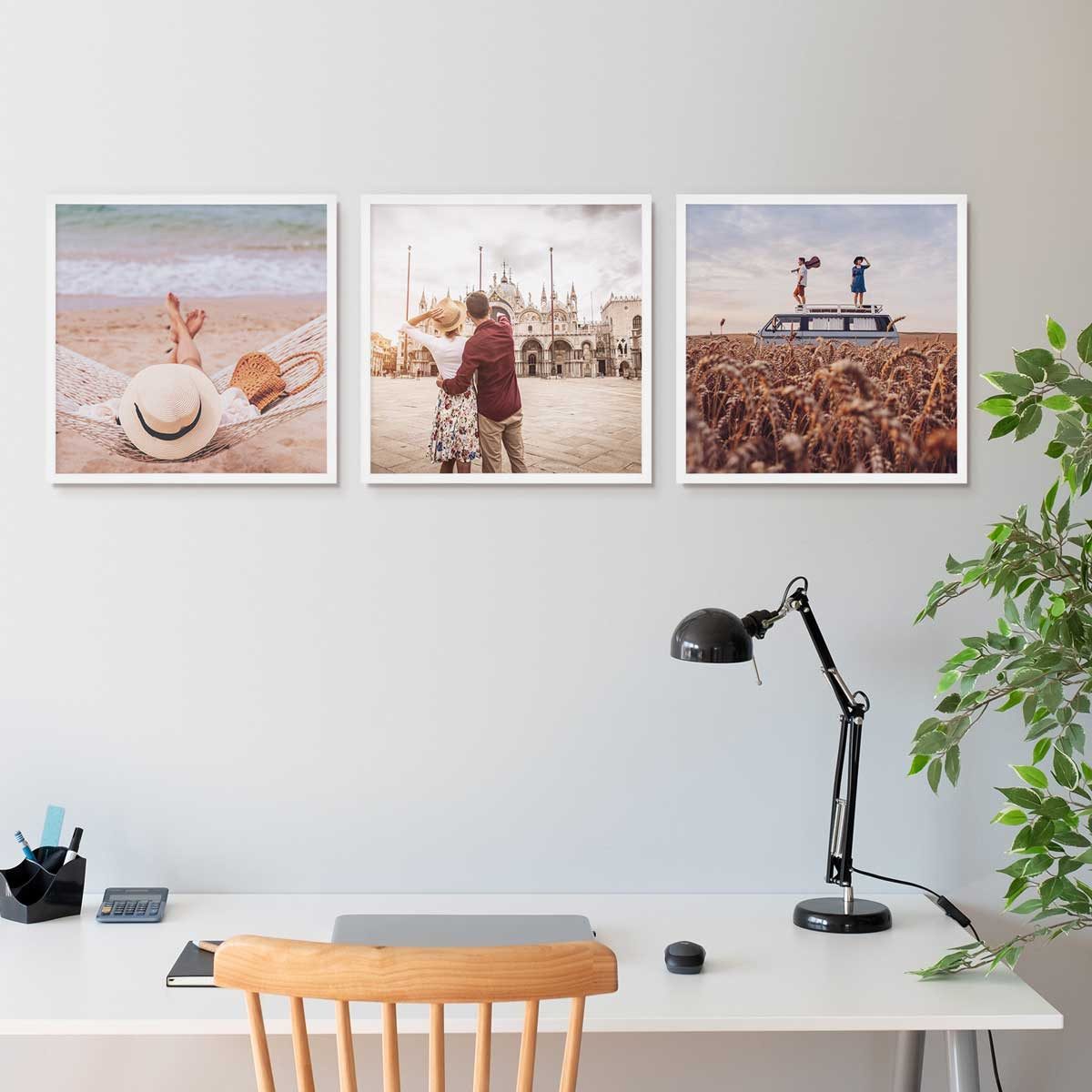 PHOTOLINI Bilderrahmen Bilderrahmen 3er Set 50x50 günstig online kaufen